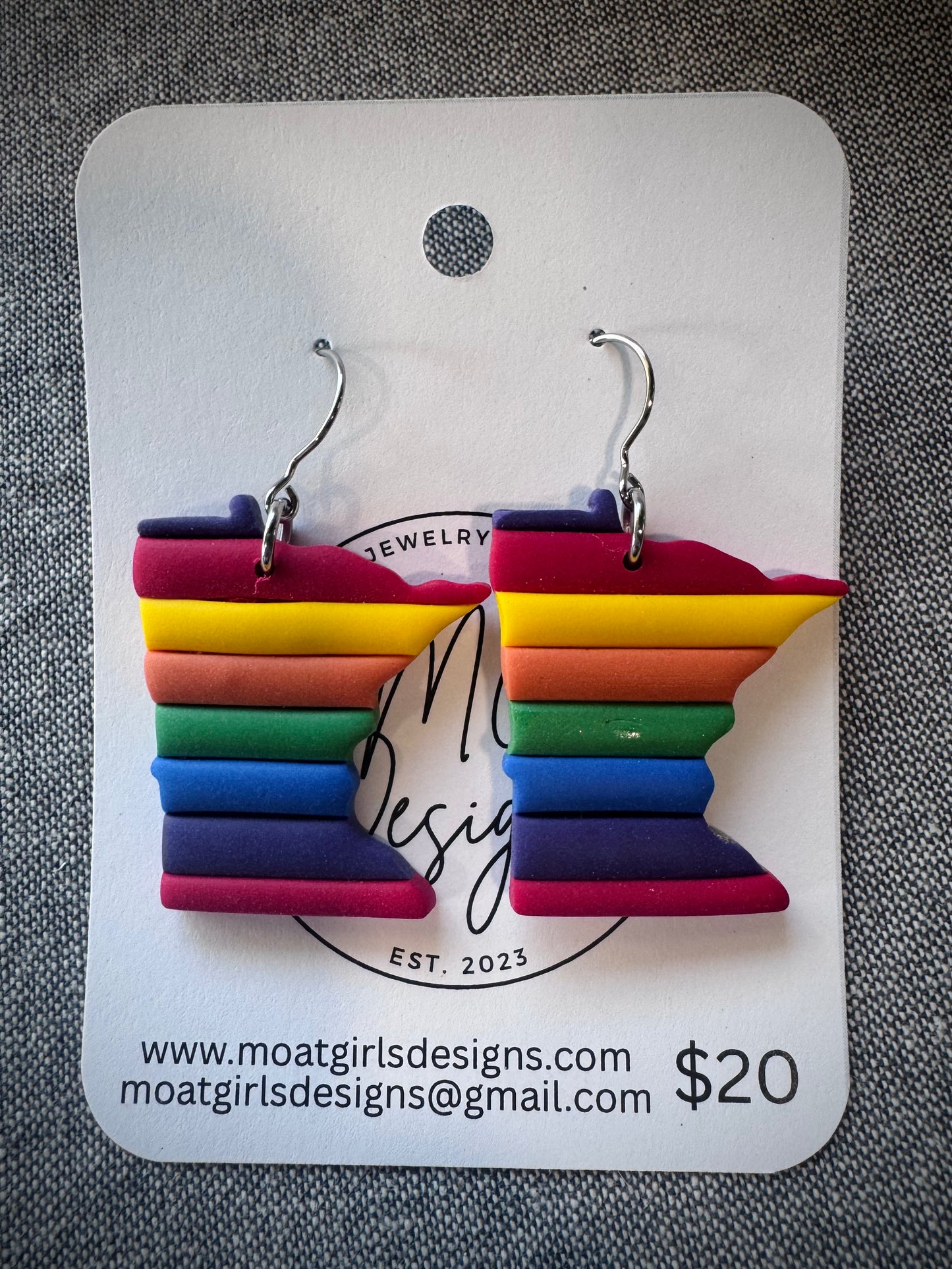 Minnesota Pride Flag Dangle