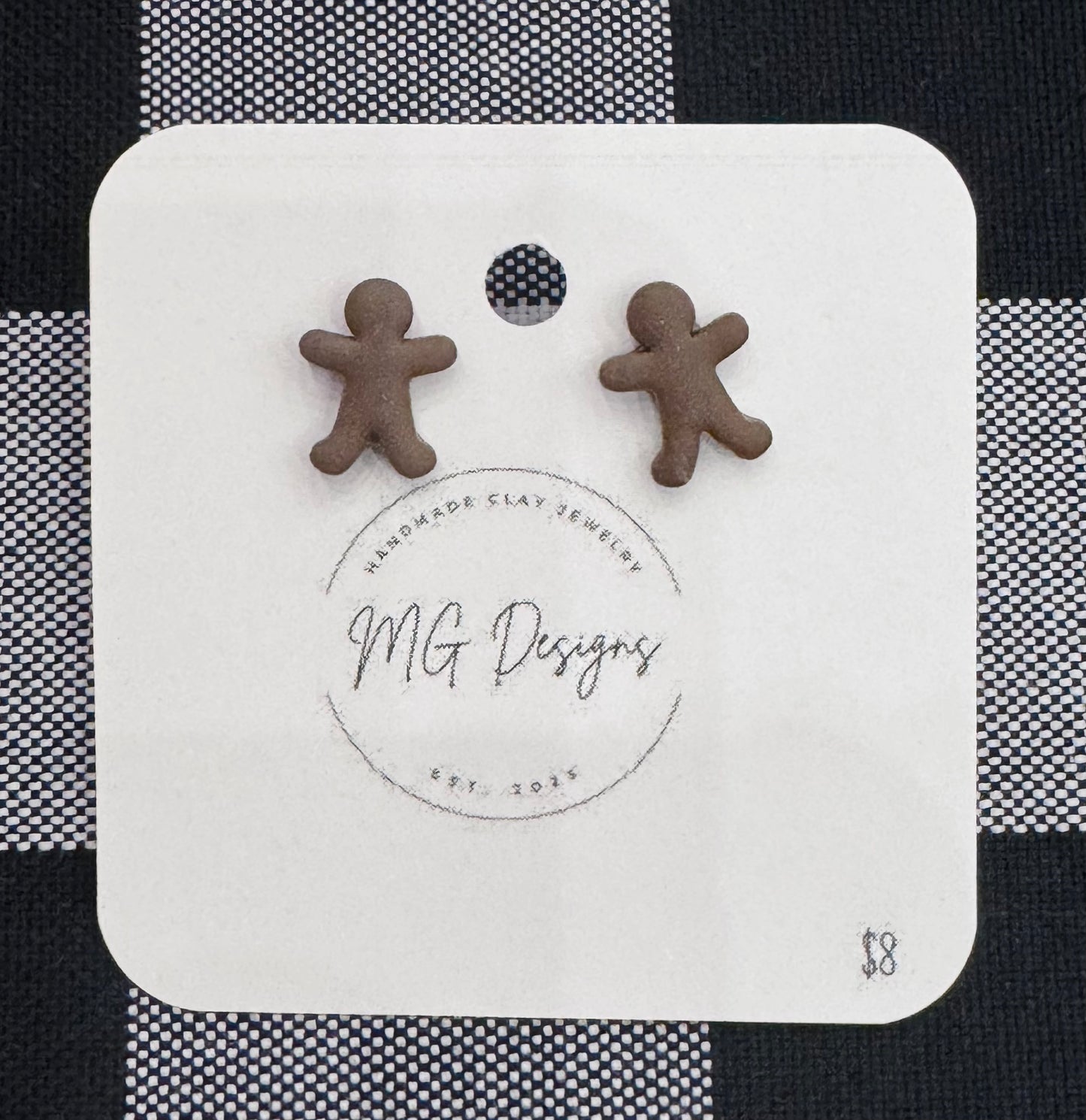 Gingerbread Man Stud