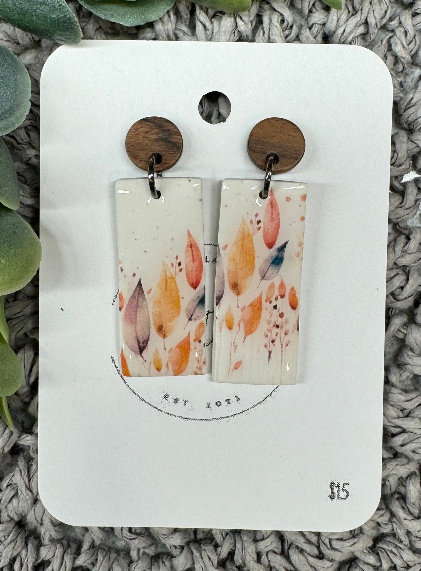 Rectangle Feather Dangles