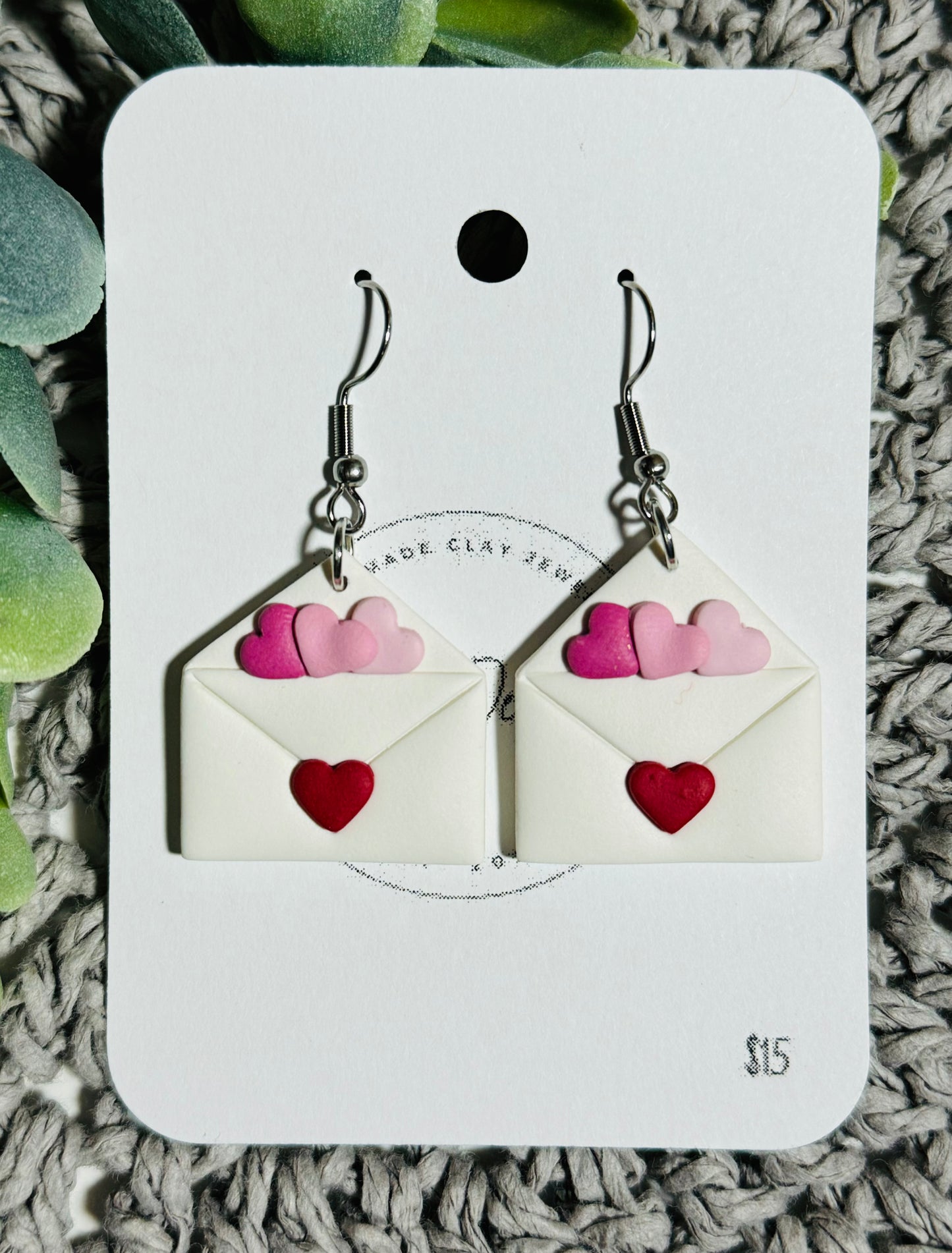 Valentine’s Day Envelope with Hearts