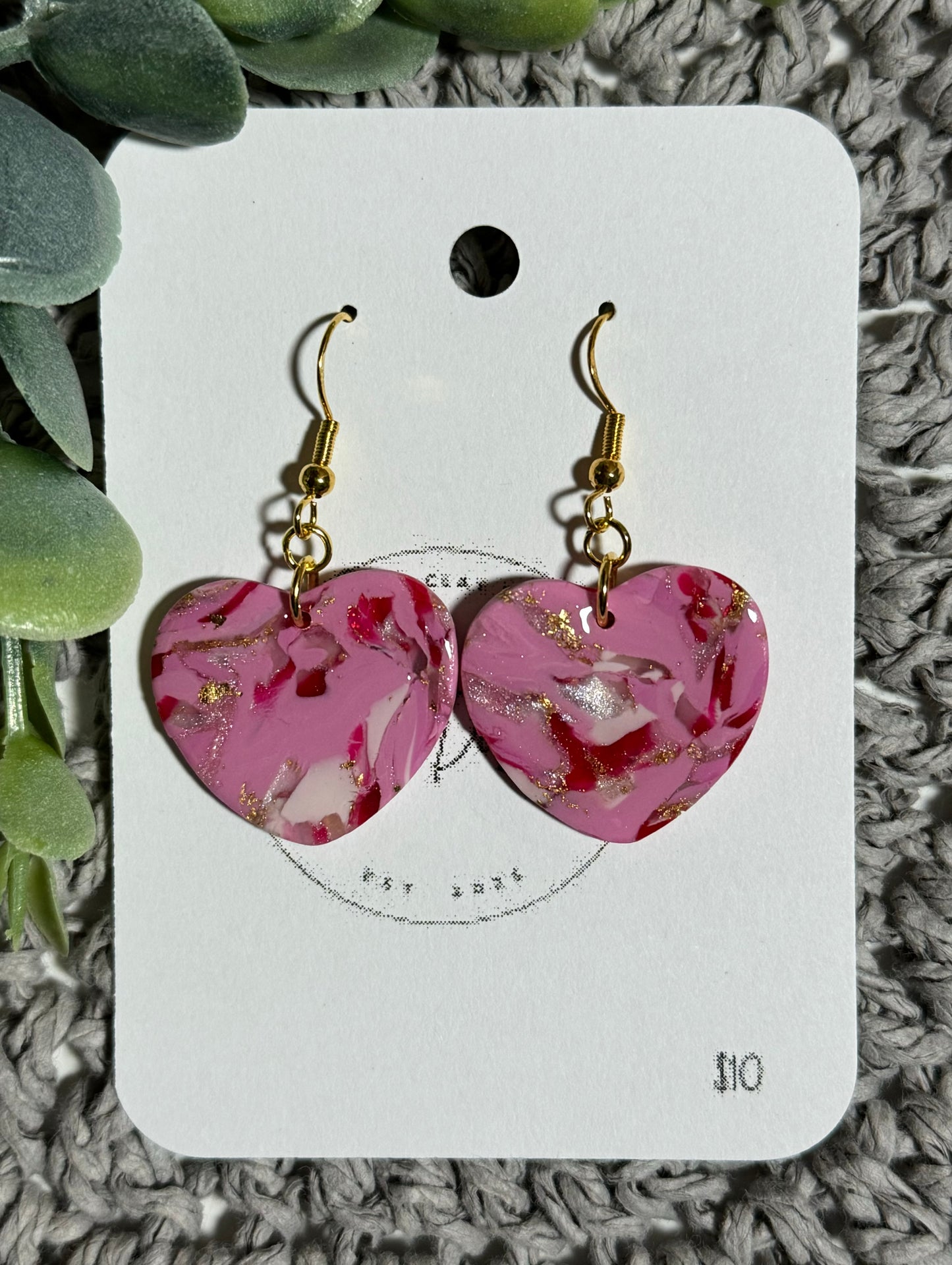 Heart Marble Dangle