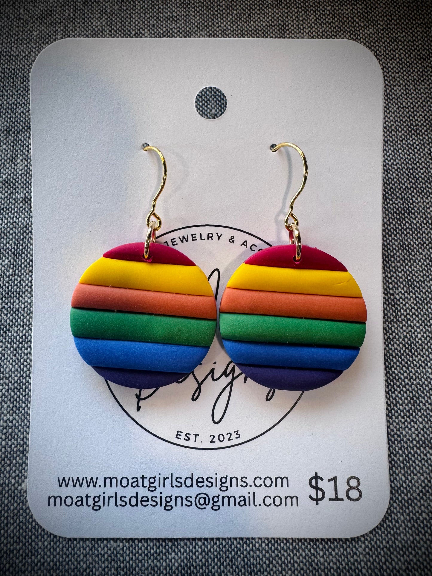 Pride Circle Dangles