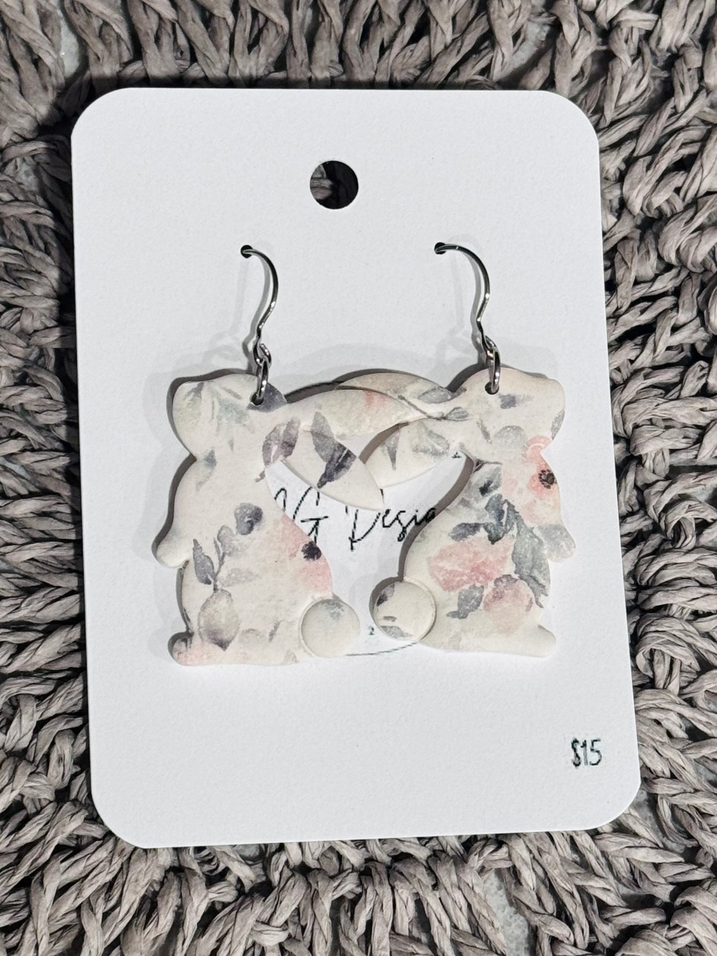 Floral Bunny Dangle