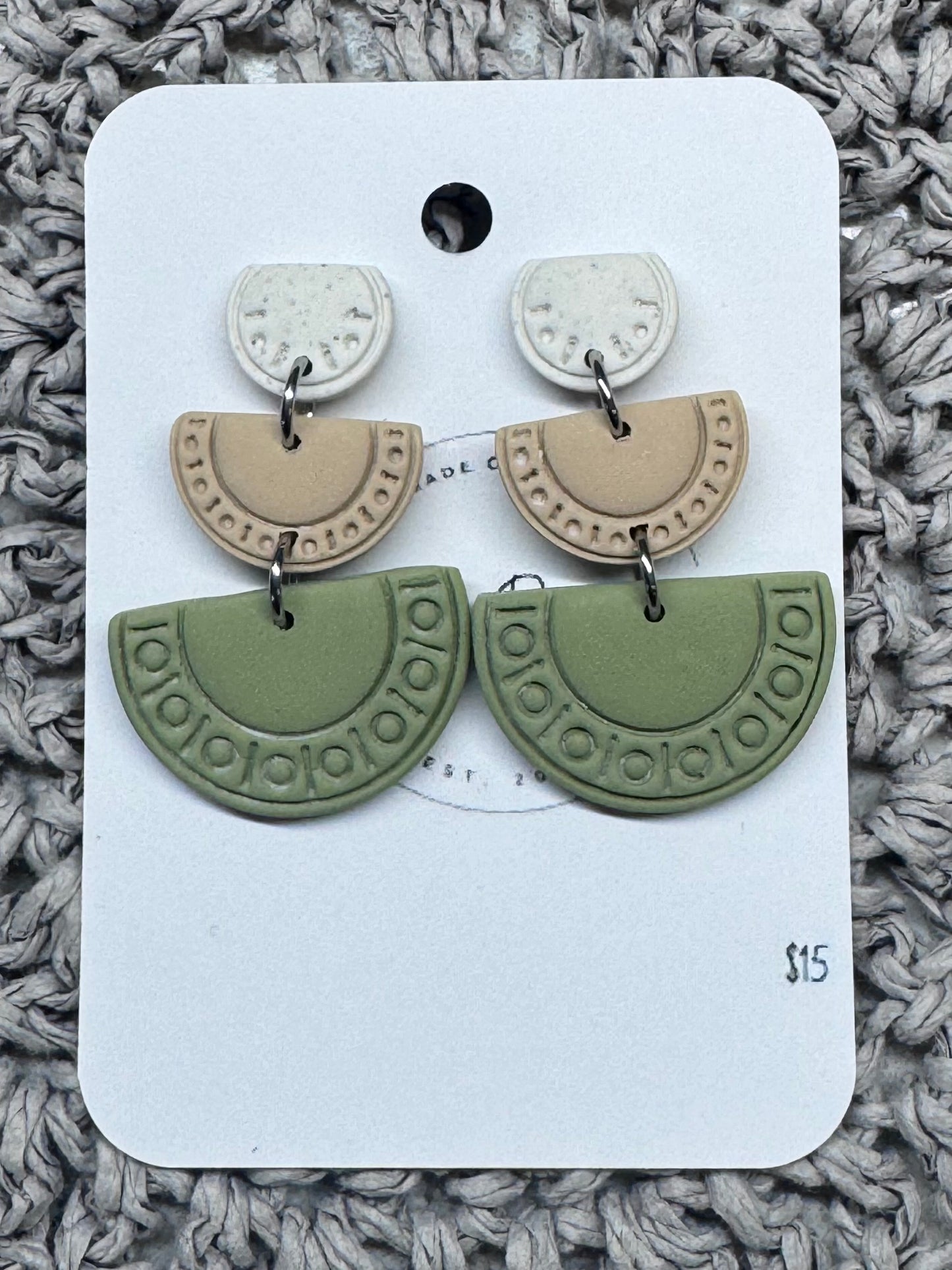 Tri Colored - Granite, Ivory/Tan, Olive Green