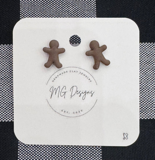 Gingerbread Man Stud