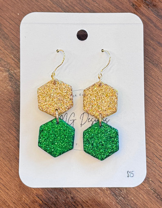 Green and yellow hexagons