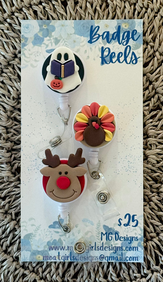 Halloween, Fall, and Christmas Badges Reels