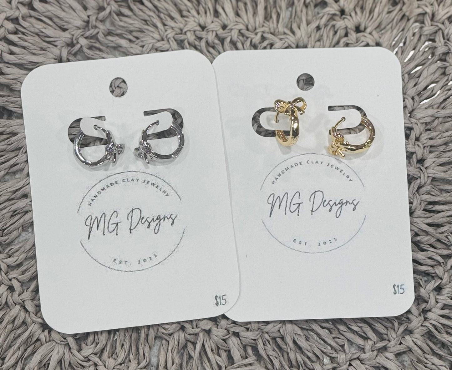 Gold/Silver Bow Hoop