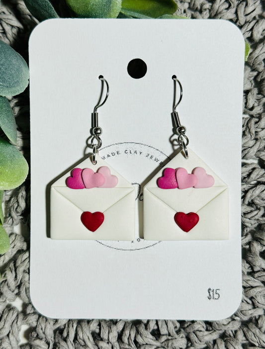 Valentine’s Day Envelope with Hearts