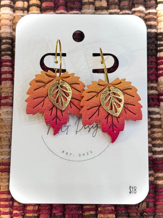 Maple Leaf with Gold Accent