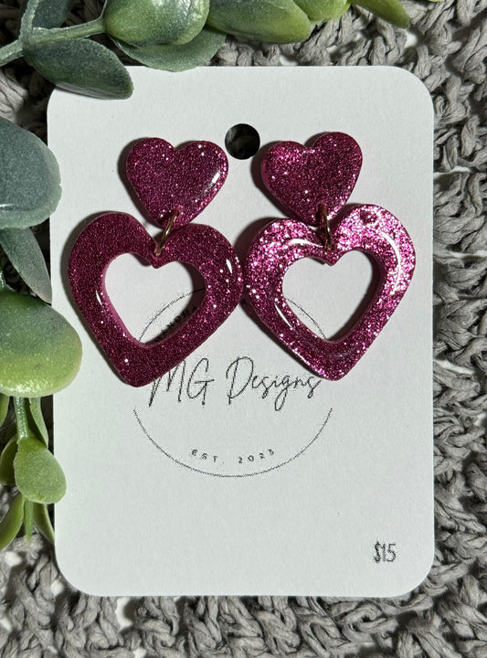Glitter Heart Cutouts