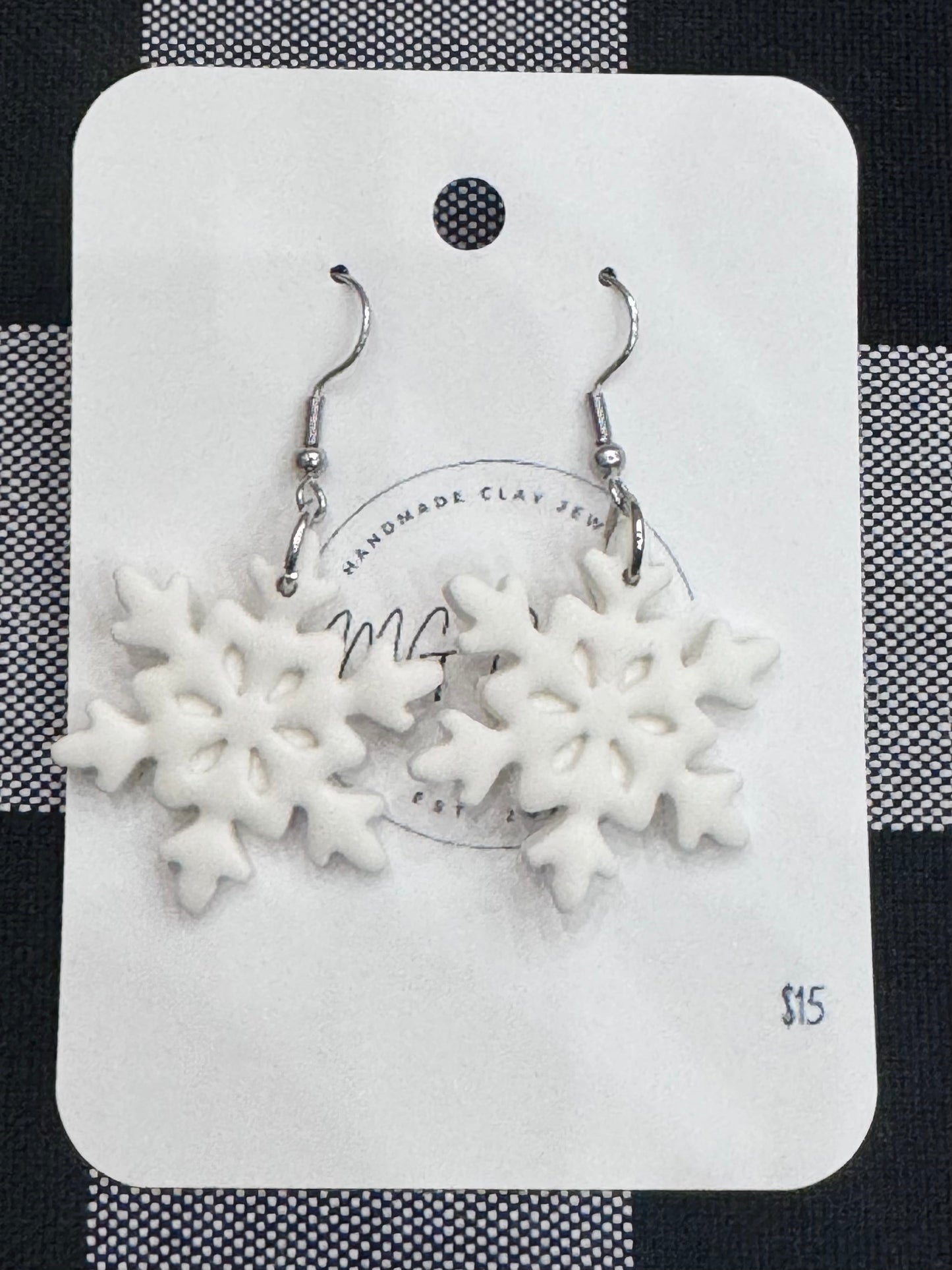 Dangle Silver Snowflake