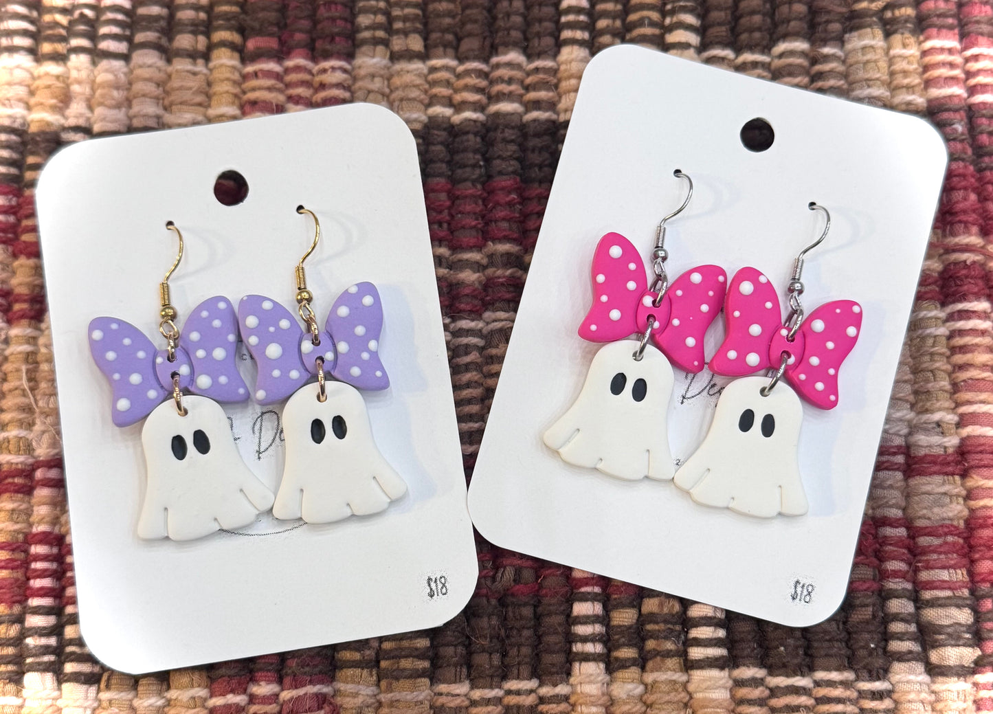 Ghosts with Polka Dot Bows