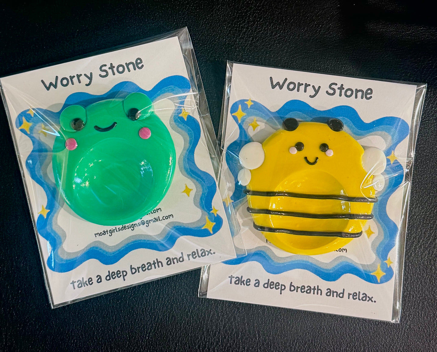 Bee/Frog Worry Stones